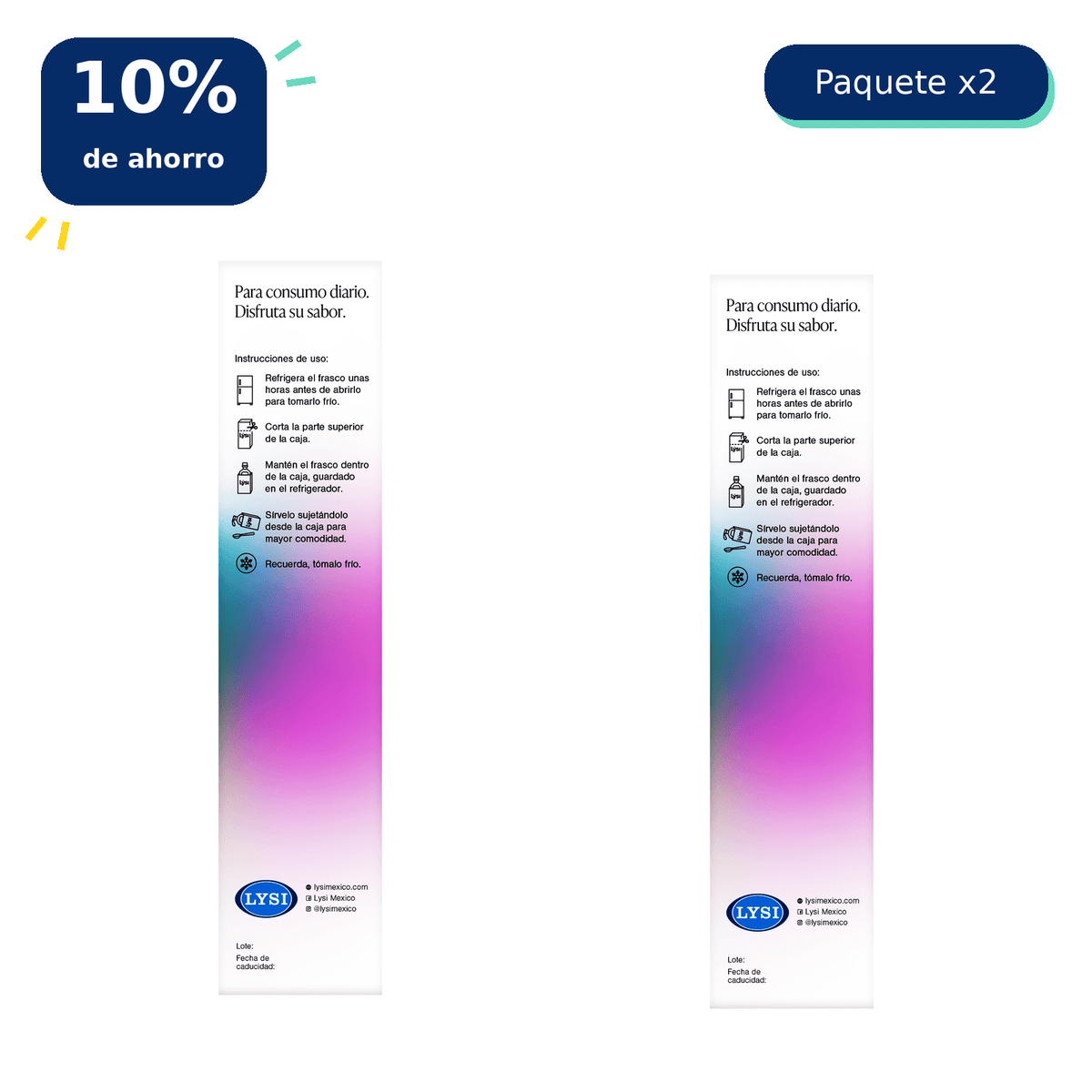 Lýsi Aceite de Pescado — Paquete de 2 botellas - LysiMexico