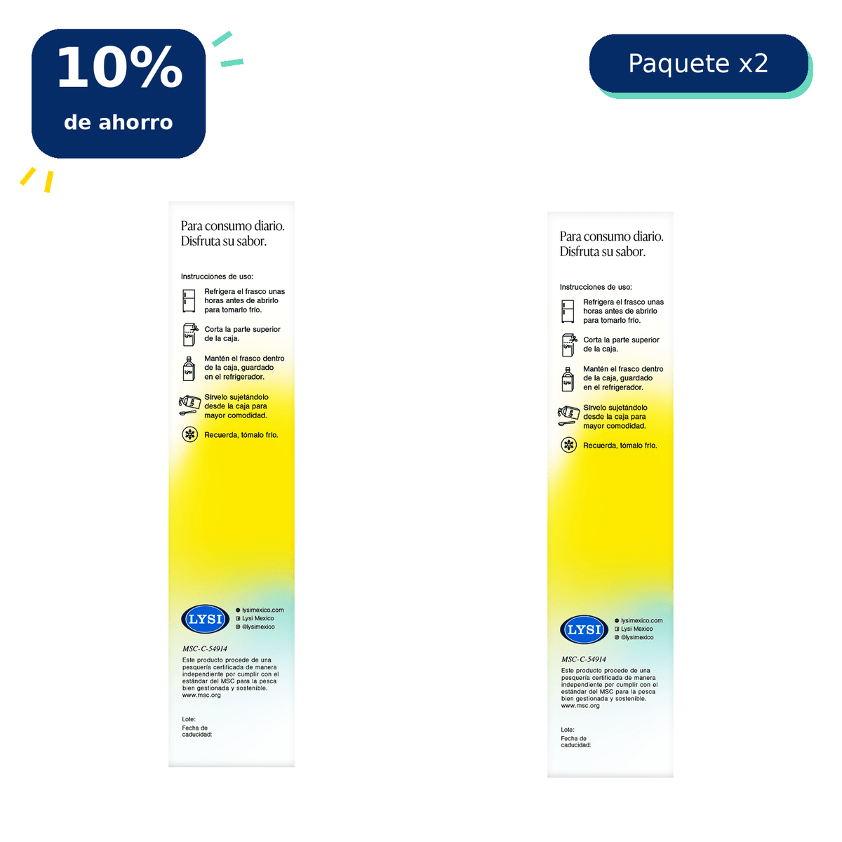 Lýsi Limón — Paquete de 2 botellas - LysiMexico